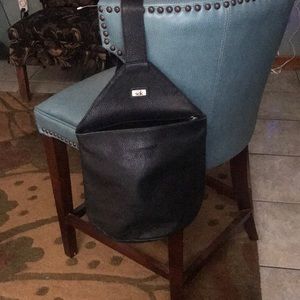 The Sak black leather bag